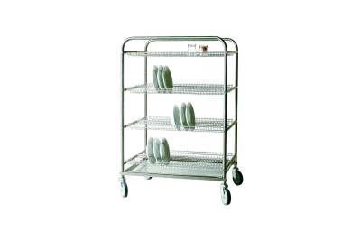 Égouttoirs en acier inox pour 186 assiettes+2 grilles verres