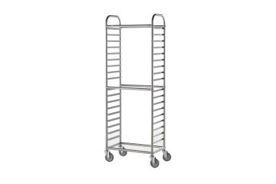 Carrello gastronorm Inox con Rivetti strutturali in Inox