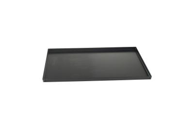 Teglia rettangolare in lamiera bluita bordo dritto