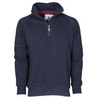 Felpa MIAMI + garzata a mezza zip